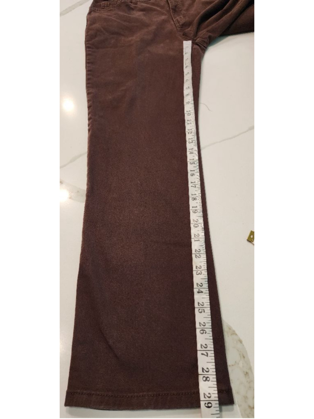 Gloria Vanderbilt Amanda Brown Stretch Jeans Pants Size 10 Womens Straight Leg - Picture 8 of 12